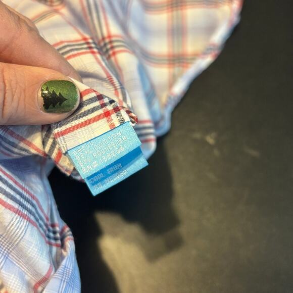 J. McLaughlin Men’s XL Button Down Shirt Plaid Long Sleeve Classic Cotton - Picture 4 of 5